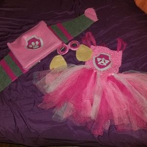 Paw patrol skye homemade costume

One wing bends a